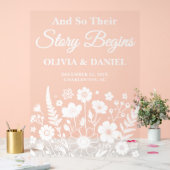 L'histoire commence accueil Mariage Fleur sauvage (Mariage)