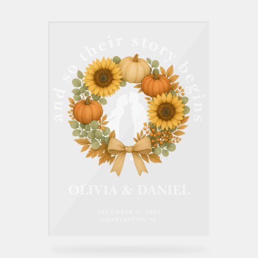 L'histoire commence Citrouille Wreath Automne Mari (Recto)