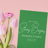 L'histoire commence ici : Mariage élégant bienvenu