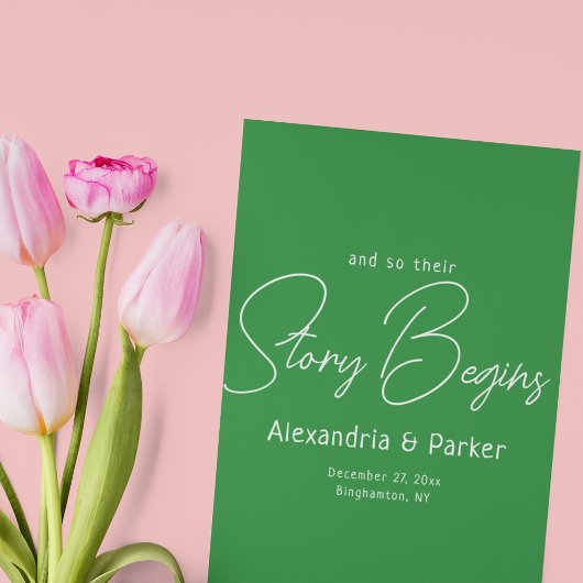 L'histoire commence ici : Mariage élégant bienvenu