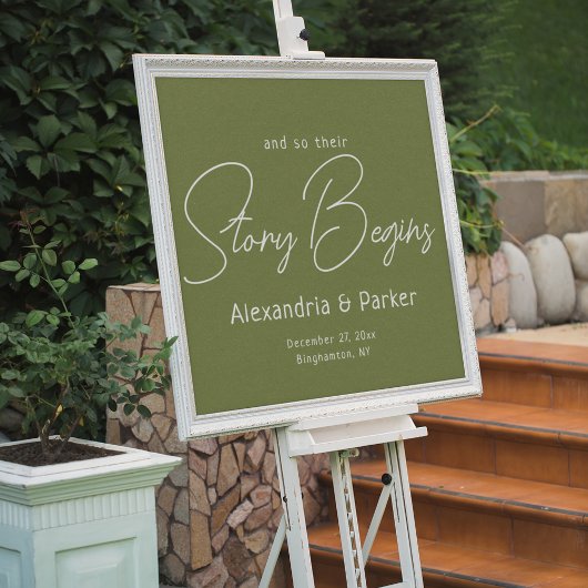 L'histoire commence ici : Mariage élégant bienvenu