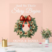 L'histoire commence Noël Mariage de couronne Bienv (Mariage)