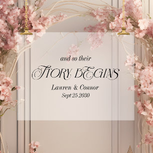 L'histoire élégante moderne commence Mariage givré