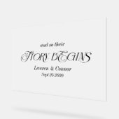 L'histoire élégante moderne commence Mariage givré (Angle)