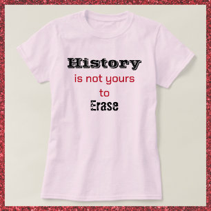 L'histoire n'est pas votre T-shirt noir et rouge