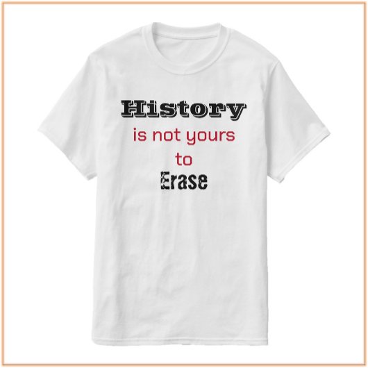 L'histoire n'est pas votre T-shirt noir & rouge