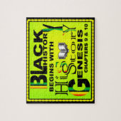 L'histoire noire commence le puzzle de w/His-Story (Vertical)