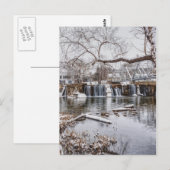 L'Hiver À La Carte Postale Du Barrage Finley (Devant / Derrière)