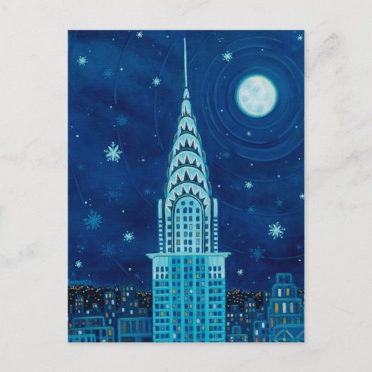 L'hiver à New York City Carte postale (Devant)
