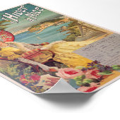 l'Hiver à Nice Poster vintage 1892 (Coin)