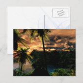 L'Hiver Dans La Carte Postale Tropics (Devant / Derrière)