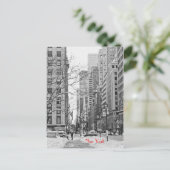 L'hiver devant la carte postale de la gare de NY P (Debout devant)