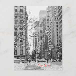 L'hiver devant la carte postale de la gare de NY P