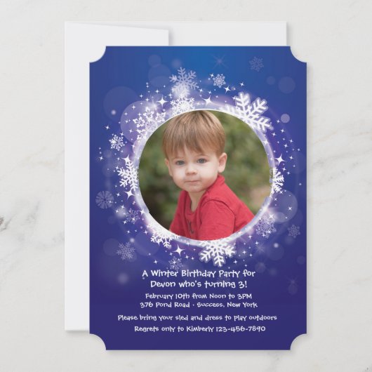 L'hiver est ici invitation de photo (Devant)