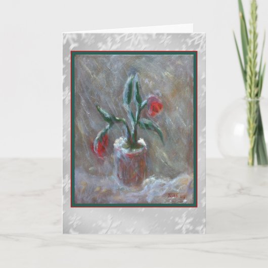 L'hiver fleurit la carte d'art (Devant)