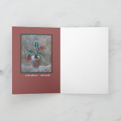 L'hiver fleurit la carte d'art (Intérieur)