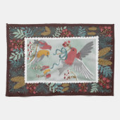 L'hiver Terre Chanson Crimson Rouge Serviettes de  (Horizontal)