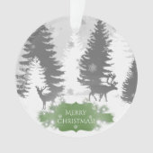 L'hiver Wonderland Noël Ornement - Vert (devant)