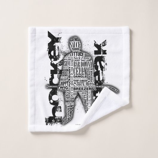 L'hockey parlent (Gant de toilette)