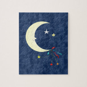 L'Homme Dans Le Puzzle De La Lune