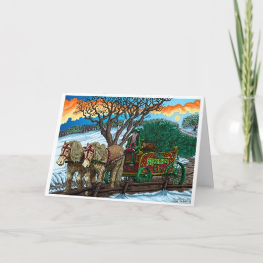 L'homme de Yule Tree - Carte de voeux (Devant)