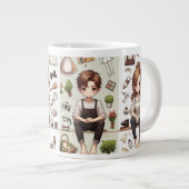 L'homme, la femme. 1 tasse spéciale (Devant droit)