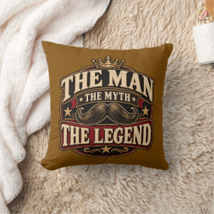 L'homme le mythe la légende Coussin de jet vintage