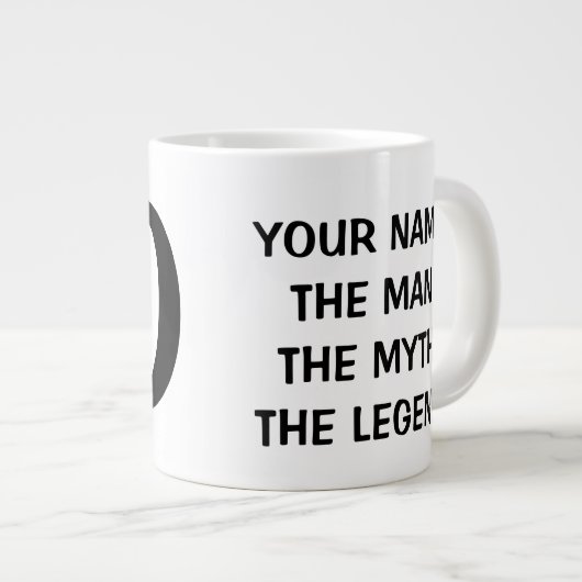 L'HOMME LE MYTHE LA LÉGENDE extra-large mug (Devant droit)