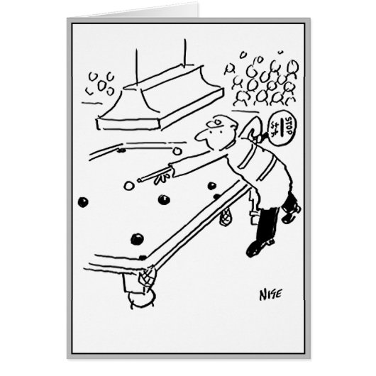 L'homme sucette joue au snooker (Devant)