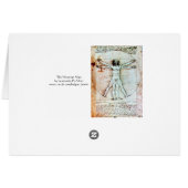 L'HOMME VITRUVIEN - Parchemin antique (Dos Horizontal)