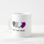 L'homosexualité, orgueil coeur Mug (Devant gauche)