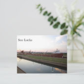 L'hon. James L. Oberstar Soo Locks Carte postale (Debout devant)