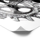 L'horloge | AI Art Poster (Coin)