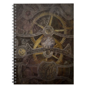 L'horloge de Steampunk embraye le carnet