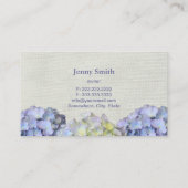 L'hortensia bleu élégant fleurit des cartes de (Dos)