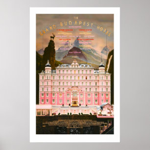 L'hôtel Grand Budapest impression Wes Anderson Fil