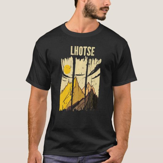 Lhotse bergtop klimmer t-shirt (Voorkant)