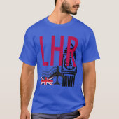 LHR LUCHTHAVENCODE BAGAGAGE LABEL LONDON HEATHROW  T-SHIRT (Voorkant)