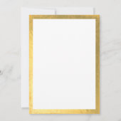 L'huile d'or sur le Faire-part de mariage de l'or (Dos)