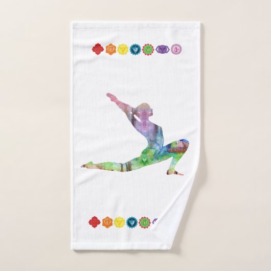 L'humeur du yoga (Serviette à main)