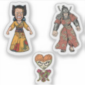 L'humeur ne me parle pas - Sticker Visage en colèr (Devant)