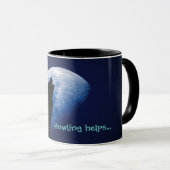 L'hurlement aide… Tasse de chien avec le loup (Devant droit)