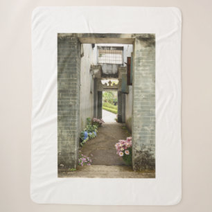 Li Garden Serie: Bloemengang Sherpa Deken