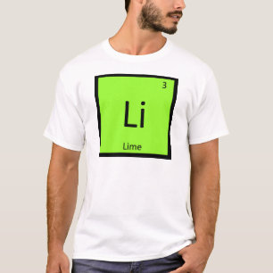 Li - Limoen Vrucht Chemie Periodiek Systeem Symboo T-shirt