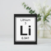 Li - Lithium Briefkaart (Staand voorkant)