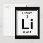 Li - Lithium Briefkaart (Voorkant / Achterkant)