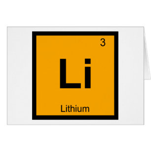 Li - Lithium Chemie Periodiek Systeem Symbool