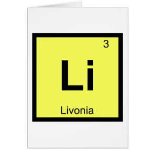 Li - Livonia Michigan Chimie Tableau Périodique