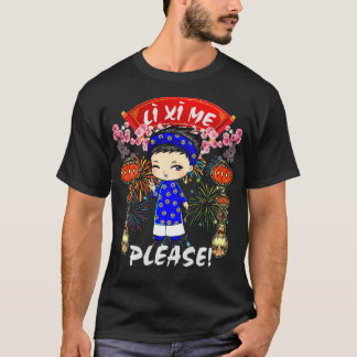 Li Xi Ik wil graag een grappige jongen Kind Vietna T-shirt