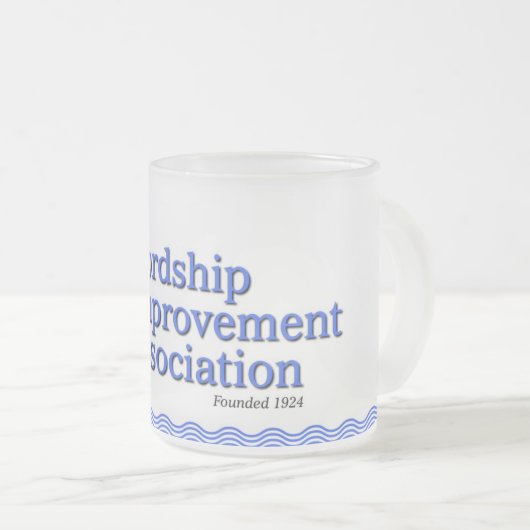 LIA FROSTED GLASS COFFEE MUG (Devant droit)